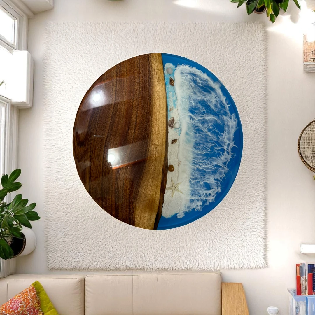 River Coffee Table Walnut : Made-to-Order Ocean Tables